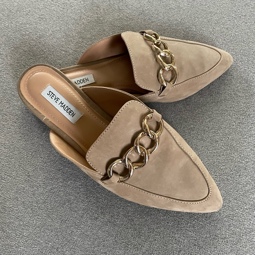 Steve Madden mules with chain, Women’s US size 8